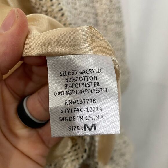 Lulus Cream Jacket Coat - Size Medium - Picture 3 of 7